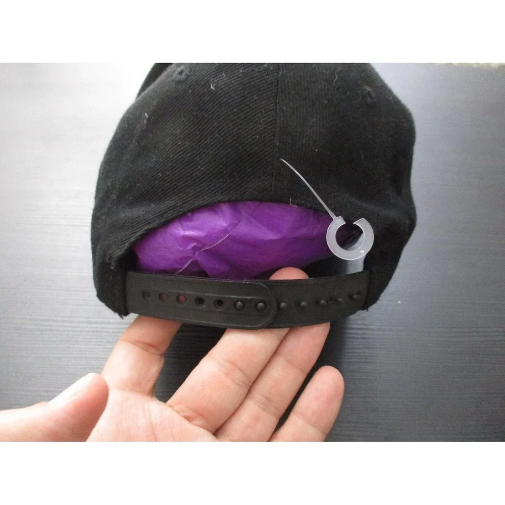 Disney Hat Cap Mens Black Snap Back Floral Hawaiian Mickey Mouse Logo Cartoon A2